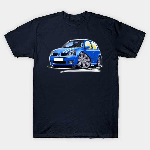 RenaultSport Clio 182 Blue (Stripes) T-Shirt by y30man5